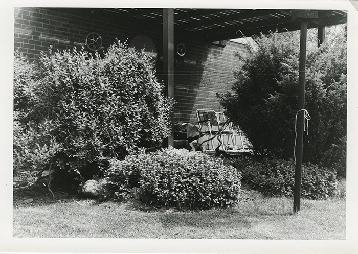 Backyard of a Toronto home of the 1960s