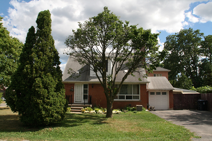 Returning to Graham Jackson's childhood home in west Toronto. We found it still standing.